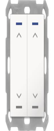 MDT BE-TAL5502.A1 Bouton lumineux 55 2 voies RGB-W blanc pur brillant aveugle BE-TAL5502
