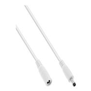 Câble d'extension CC InLine - CC mâle/femelle 4,0 x 1,7 mm - blanc - 1 m