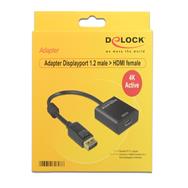 Adaptateur Delock Displayport 1.2 mâle > HDMI femelle 4K actif