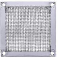 Grille de ventilateur en ligne avec filtre en aluminium 80 x 80 mm