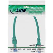 Câble patch en ligne S/FTP PiMF Cat.6A sans halogène 500 MHz vert 0,25 m