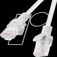 Lanberg PCU6-10CC-0300-S - 3 m - Cat6 - U/UTP (UTP) - RJ-45 - RJ-45