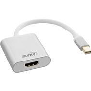 Adaptateur HDMI Mini DisplayPort en ligne en aluminium avec audio - 4K/60 Hz