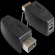Adaptateur DisplayPort Delock : DisplayPort (M) vers Mini DisplayPort (F)