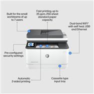 HP LaserJet Pro MFP 3103fdw Printer: Laser B/W A4, 33 ppm, USB, Wi-Fi, LAN