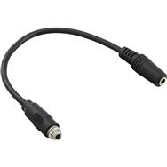 Câble adaptateur audio InLine - 3,5 mm stéréo femelle vers femelle - avec un filetage - 0,2 m