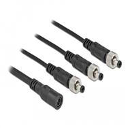 Répartiteur d'alimentation Delock - Prise CC 5,5 x 2,1 mm (F) vers prise CC 5,5 x 2,1 mm (M)