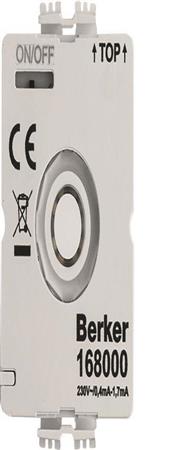 Berker 168000 Commutateur rotatif Module LED 230V avec conducteur N