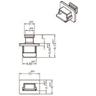 Cache-poussière Delock pour USB 2.0 type Mini-B femelle