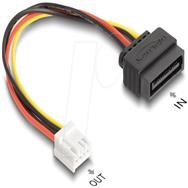 Adaptateur secteur Delock - Alimentation SATA (M) vers connecteur mini-alimentation 4 broches (F)