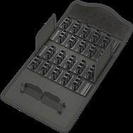 Wera 05136459001 - Boîte textile en cuir 140 x 83 45 mm