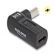 Adaptateur secteur Delock - USB-C 24 broches (F) vers prise CC 5,5 x 1,7 mm (M)