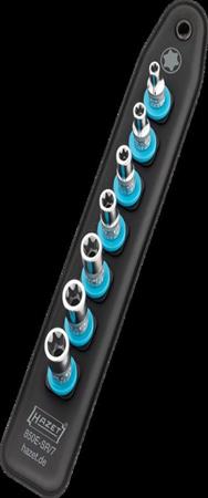 HAZET 850E-SR/7 Rail à douilles à six pans creux profil T, 8 pièces, 1/4"