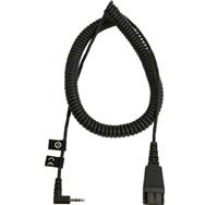 Câble pour casque Jabra - Micro-jack mâle vers connecteur rapide mâle