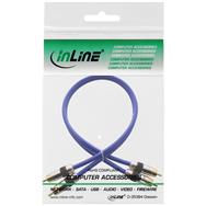 Câble audio RCA InLine Premium 2x RCA mâle vers mâle 25 m