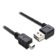 Delock Easy - Câble USB - USB (M) coudé gauche/droite, réversible vers mini-USB Type B (M)