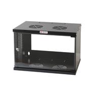 Techly Wall Rack Cabinet 19 6U D450 Black Assembled" I-CASE EL-1006B45 - Wall mounted rack - 6U - 50 kg - Key lock - 14.2 kg - Black