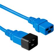 ACT Powercord C19 - C20 blue 1.8 m - 1.8 m - C19 coupler - C20 coupler - 230 V