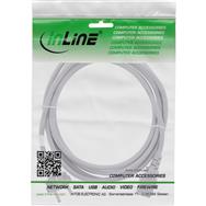 Câble d'alimentation InLine - CEE 7/7 droit / IEC C13 mâle 3 broches - gris - 1 m