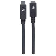 Câble d'extension USB-C Manhattan 50 cm 10 Gbit/s 5 A