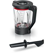 Bosch MUZS6MX - Attachment set - 1.5 L - Stainless steel - Black - Transparent - Glass - Plastic - Food processor series 6
