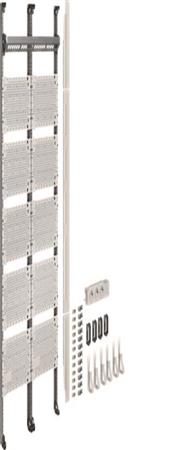Panneau complet multimédia Hager UF521NWuniversZ 1350 mm 2 champs sans 12 modules de brassage