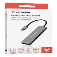 Verbatim USB-C SD MICROSD 32156 - Hub - Amount of ports: