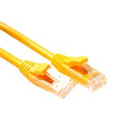 ACT Yellow 5 meter U/UTP CAT6 patch cable component level with RJ45 connectors - 5 m - RJ-45 - RJ-45 - Yellow