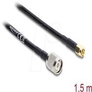 Delock Antenna Cable TNC Plug to SMA RG-58 - Antenna/TV - Network