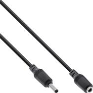 Rallonge CC InLine - Fiche CC mâle/femelle 4,0 x 1,7 mm - noir - 3 m