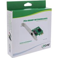 Carte réseau Gigabit InLine 1x RJ45 1 Gb/s PCIe x1 + support LP