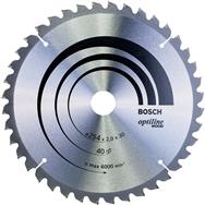 Bosch Optiline Wood Circular Saw Blades - Wood - 25.4 cm - 3 cm - 1.4 mm - 2 mm - ATB (Alternate Top Bevel)