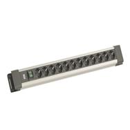Bachmann CONNECTUS 12xCEE7/3 1xSchalter 2.0m CEE7/7 Grau