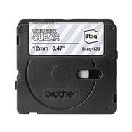 Brother BTAG-135 Blanc sur Transparent