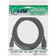 Câble d'extension USB 2.0 InLine Type A mâle/femelle - noir - 1 m