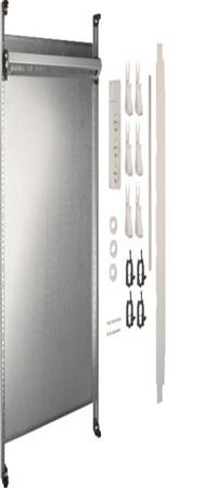 Panneau multimédia complet Hager UF22NWuniversZ 900 mm 2 champs sans modules de brassage