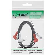 Câble audio InLine - 2x RCA M/M - coudé - 1,2 m