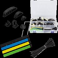 LogiLink KAB0084 - Kabel-Organisations-Set in einer Box 8-Artikel 128 Stk
