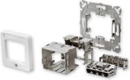 Kit d'installation CommScope/AMP Netconn rws RAL9010 50 x 50 mm 2-17