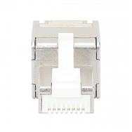 Fiche de terminaison modulaire RJ45 blindée sans outil Intellinet Cat6a 10G