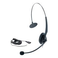 Casque filaire Yealink YHS32 pour centre d'appels, noir
