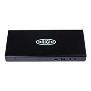 Origin Storage USB-C/A Triple 4K Docking Station - Docking - USB 3.2 Gen 1 (3.1 Gen 1) Type-A + Type-C - 96 W - Black - Any brand - CE - FCC