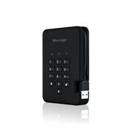 iStorage diskAshur2 256 bits 2 To USB 3.2 SSD chiffré et sécurisé - Noir IS-DA2-256-SSD-2000-B - 2 To - USB Type-A - 3.2 Gen 1 (3.1 Gen 1) - 362 Mo/s - 5 GT/s - Noir