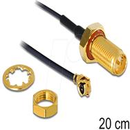 Adaptateur d'antenne Delock - I-PEX mâle vers RP-SMA mâle