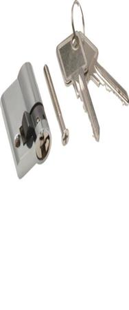 Demi-cylindre profilé Hager ZAY50994 avec 2 clés 40x20x40