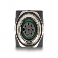 Adaptateur réseau Delock - 8 broches M12 (F) vissable vers RJ-45 (F)