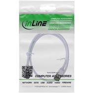 Câble patch InLine fin - U/FTP - Cat.8.1 - TPE sans halogène - blanc 0,25 m