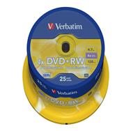 DVD+RW Verbatim 25 x - 4,7 Go 4x