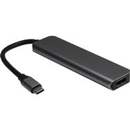Inter-Tech Adaptateur Argus H-469-01 5 en 1 USB-C HDMI 4K PD100W - Adaptateur numérique/données - Numérique
