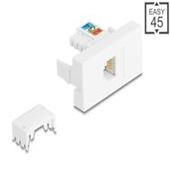Module Delock Easy 45 prise RJ12 vers LSA UTP blanc